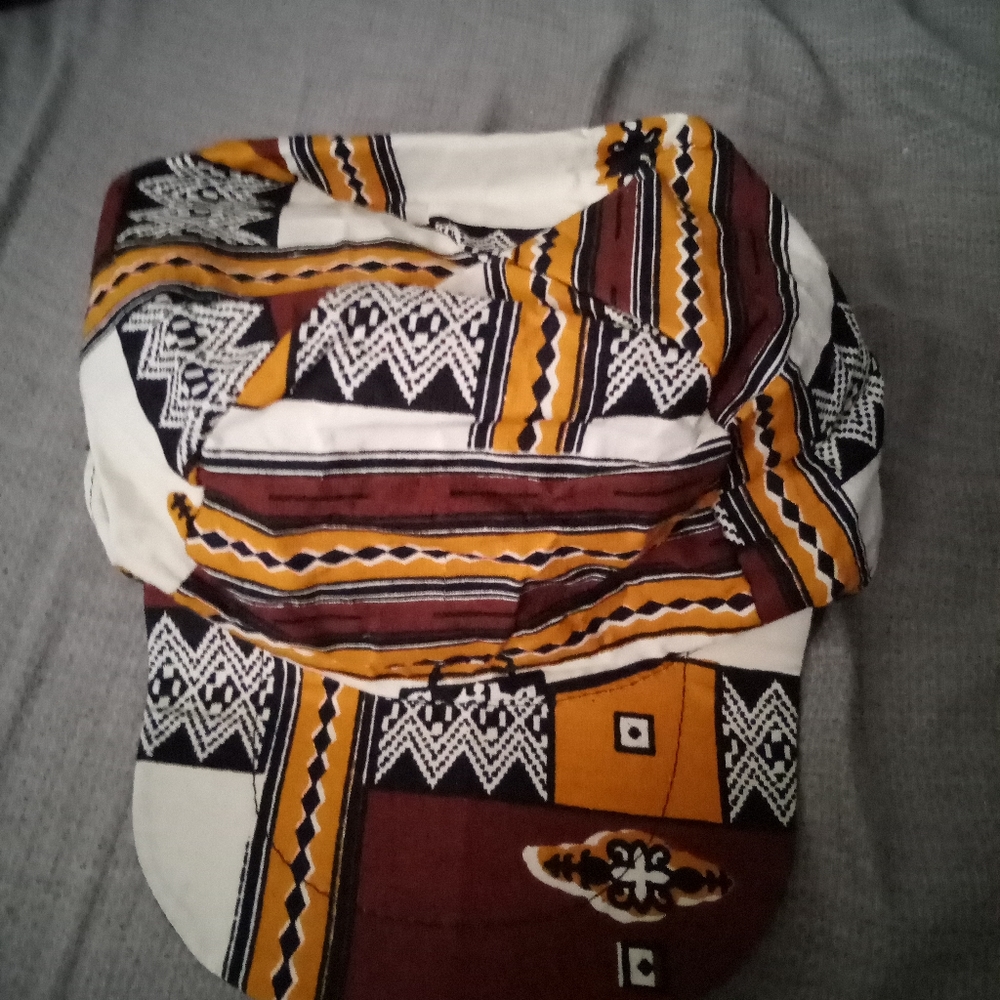 African print hat